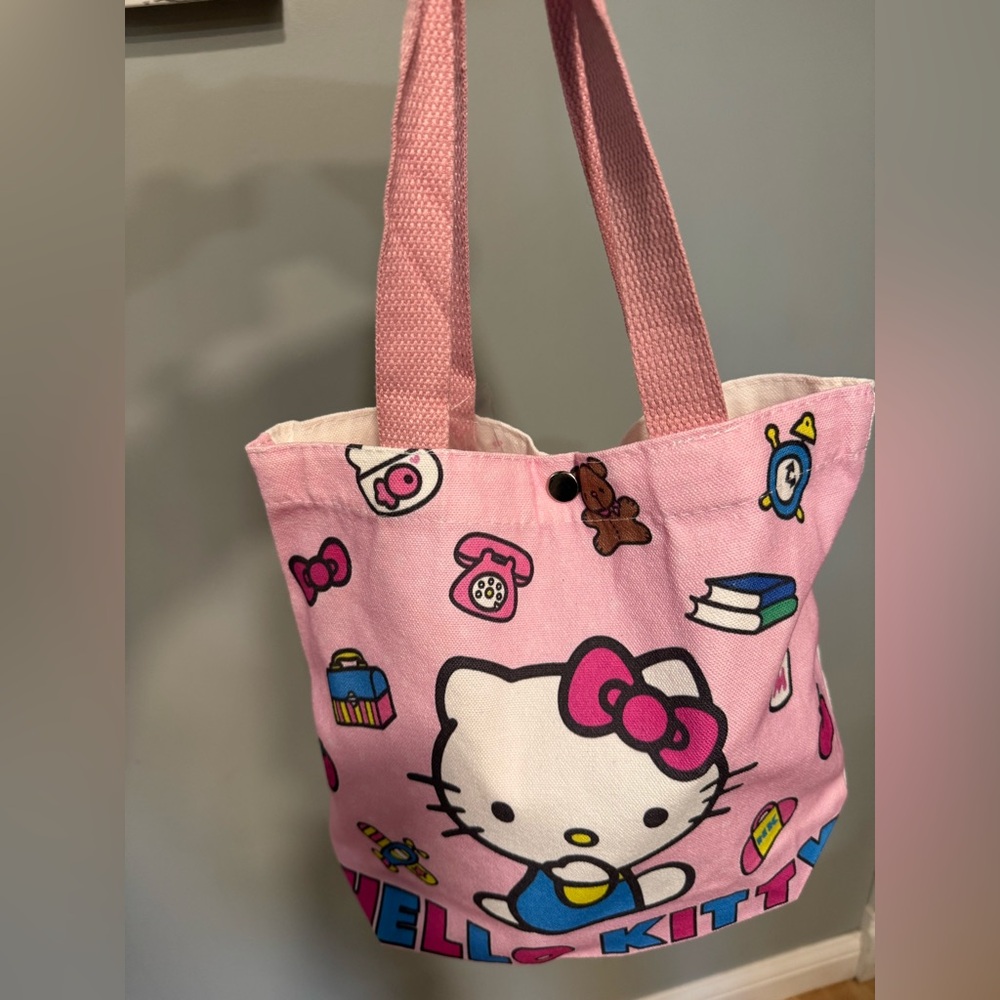 Hello Kitty Pink Kids Tote Bag Bundle